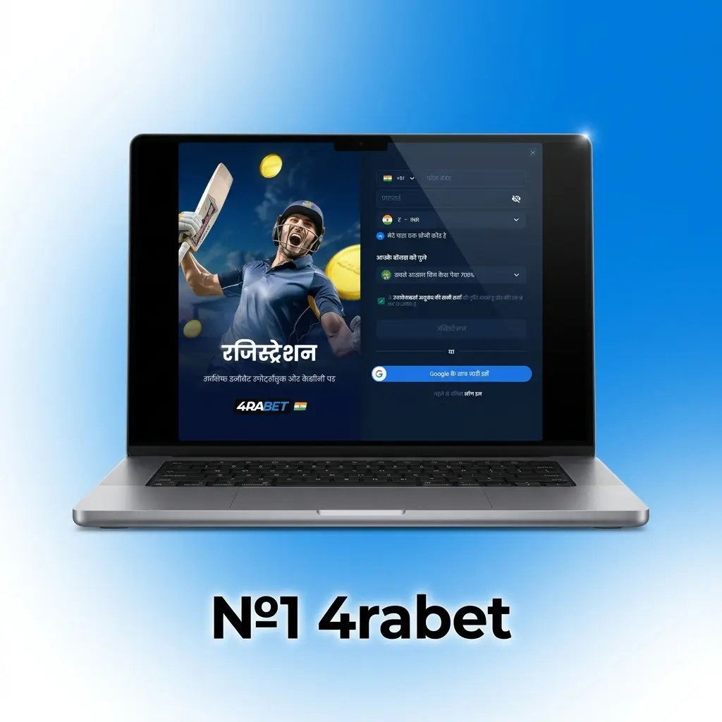 4rabet cricket betting platform logo ranked number one for IPL and T20 markets in India