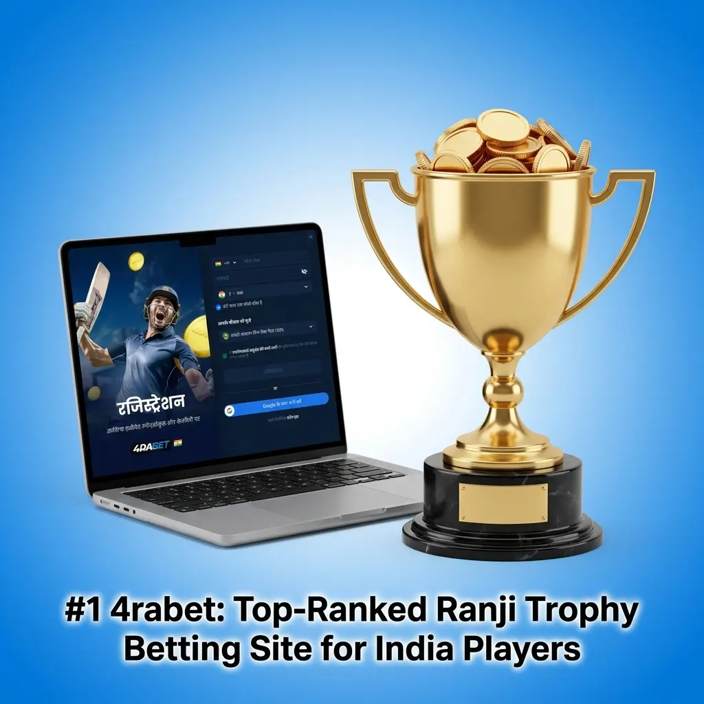 4rabet Ranji Trophy betting site homepage showing cricket markets and 700% welcome bonus up to ₹20,000