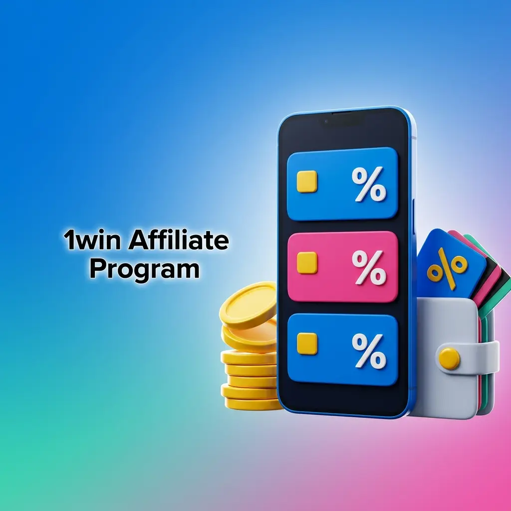 1win Affiliate Program dashboard showing revenue share and CPA commission options for sports betting and casino referrals