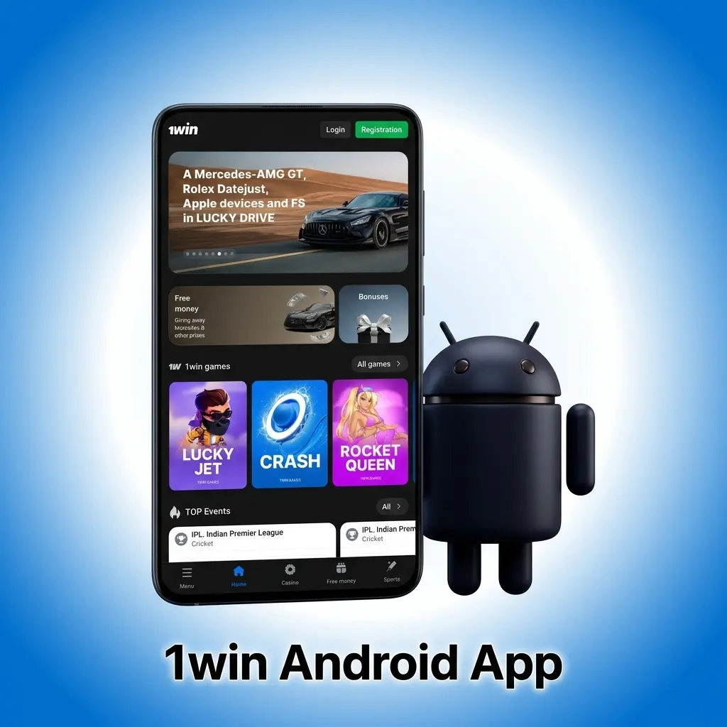 1win Android app APK download and installation guide showing steps to enable unknown sources and install on smartphones