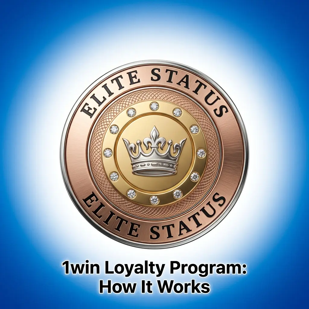 1win loyalty program tiers chart showing Bronze to VIP levels with coin rewards and cashback benefits