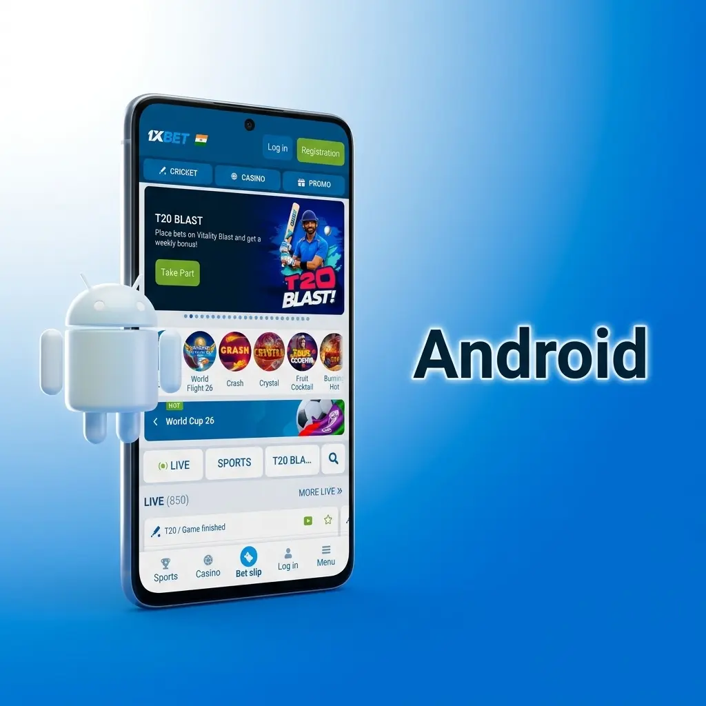 1xBet Android APK download installation guide for Indian smartphones Samsung Xiaomi Realme OnePlus