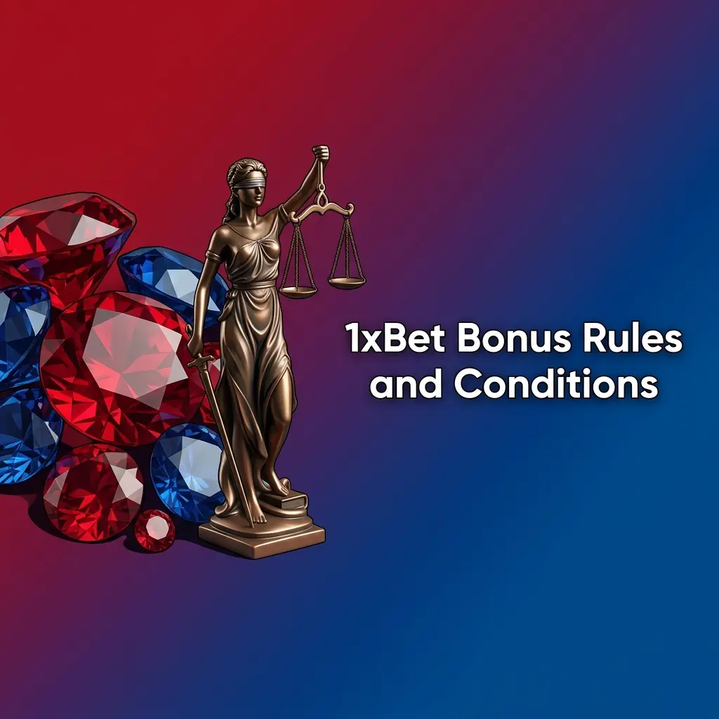 1xBet bonus rules and conditions for India players showing wagering requirements and terms for welcome offer