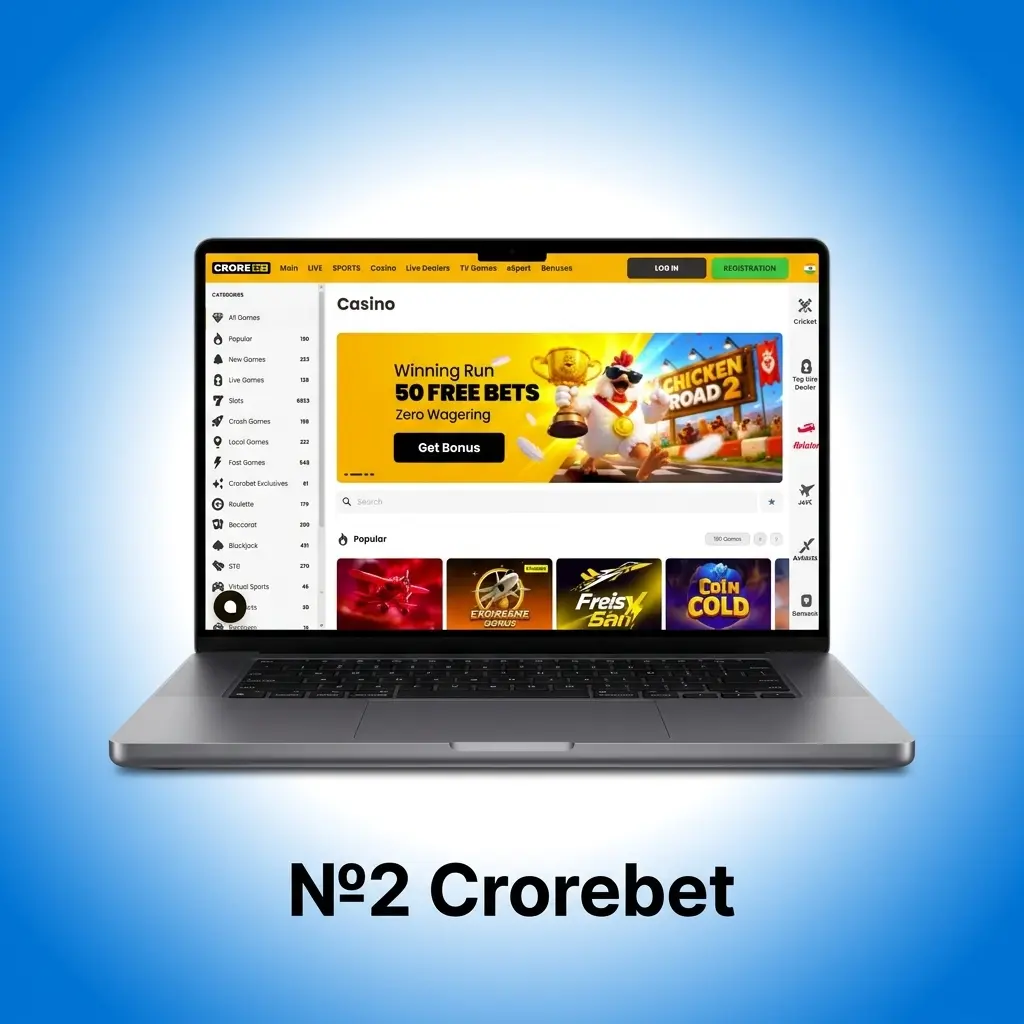 Crorebet cricket betting platform with 700% welcome bonus up to 20000 INR for Indian bettors