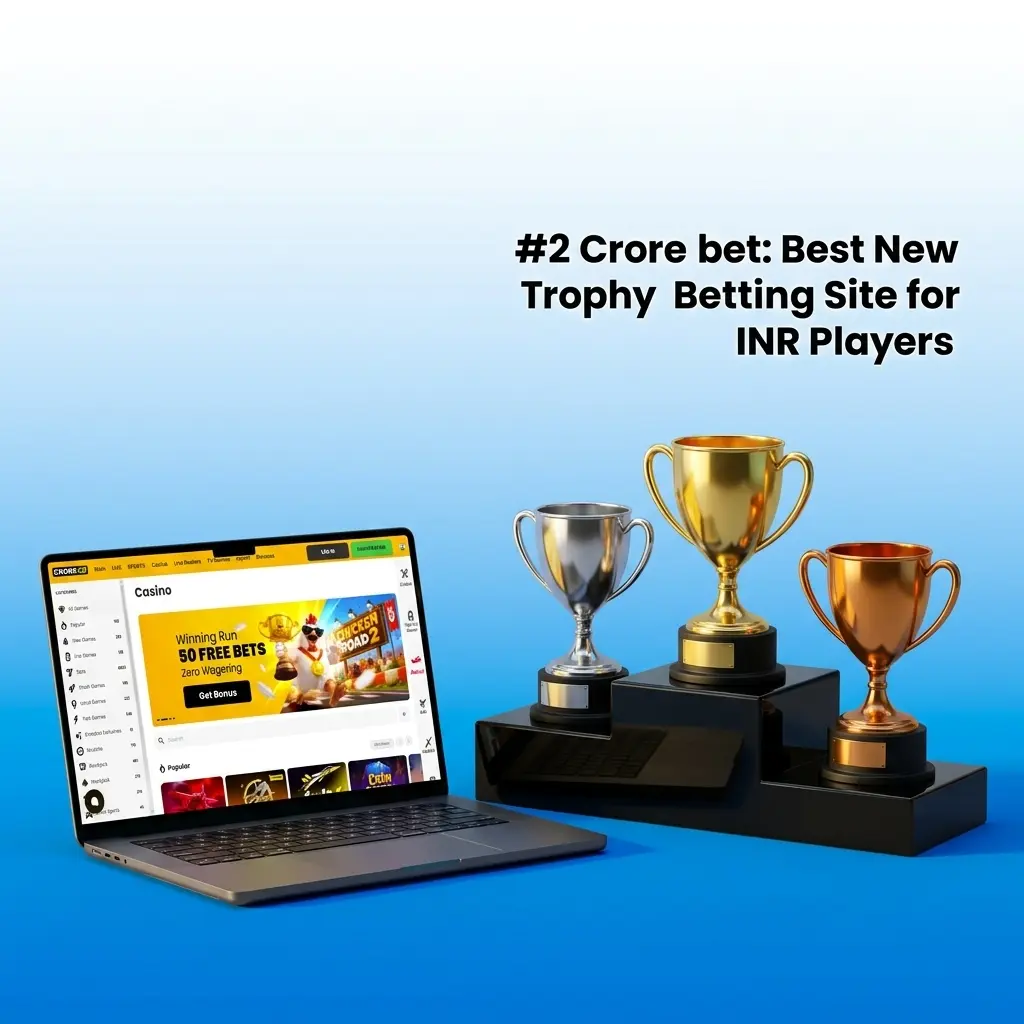 Crorebet sportsbook interface showing Ranji Trophy cricket betting markets with INR support and UPI payment options