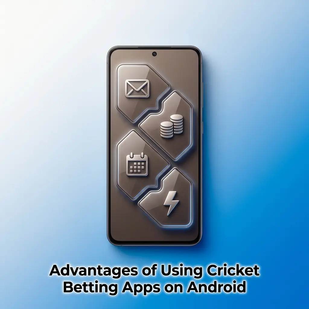Android cricket betting app advantages showing fast loading, UPI payments, biometric login, and live match notifications
