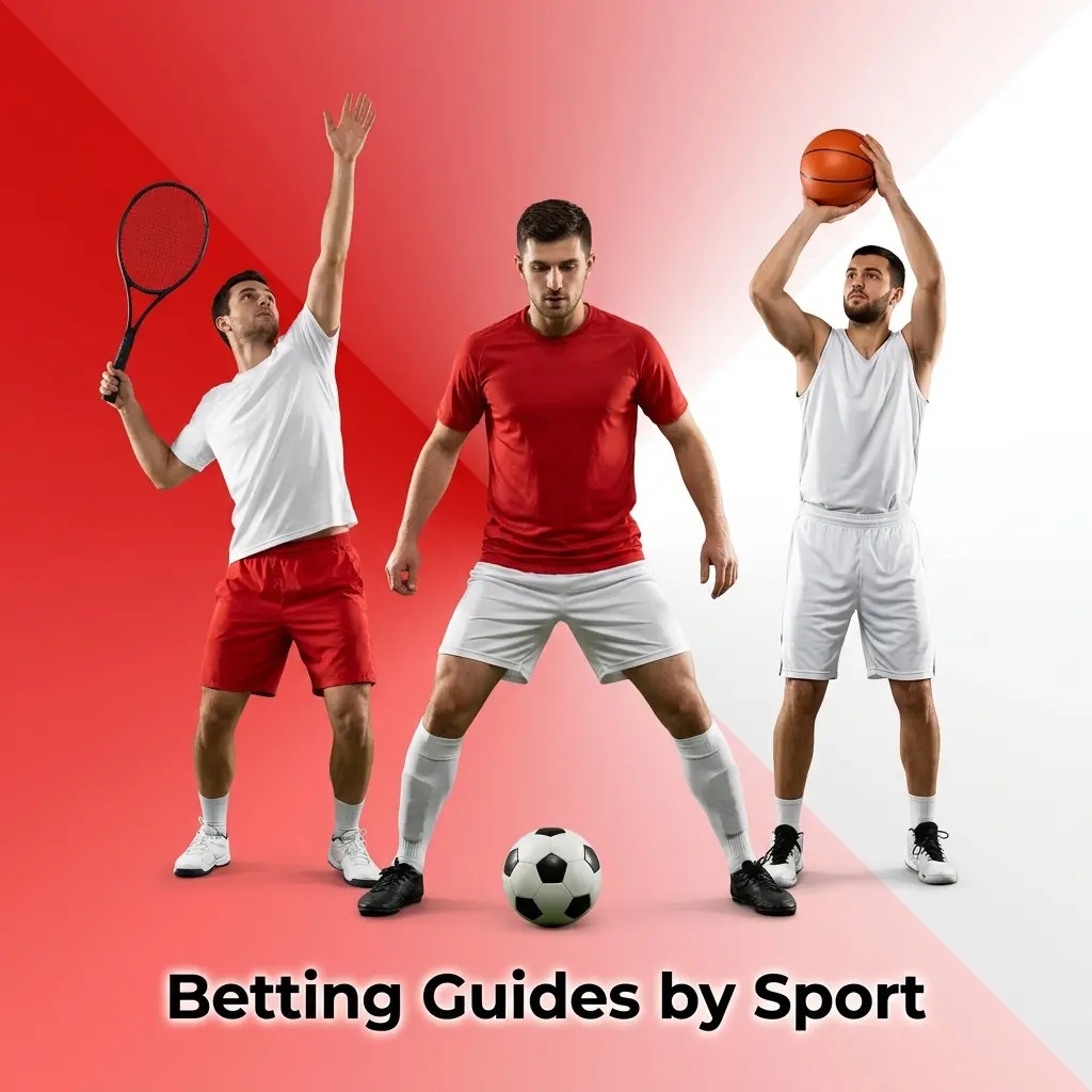 Sport-specific betting guides covering football, cricket, tennis, basketball, MMA, and esports markets and strategies