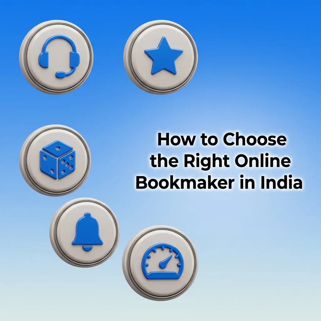 Indian bettor comparing online bookmakers on mobile, checking cricket markets, UPI payments, and licence details