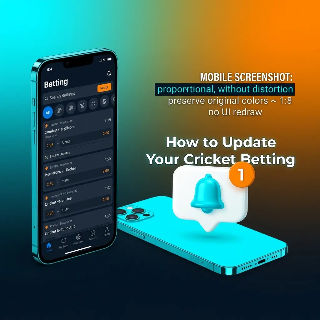 iPhone screen showing cricket betting app update process in iOS App Store settings with automatic updates enabled
