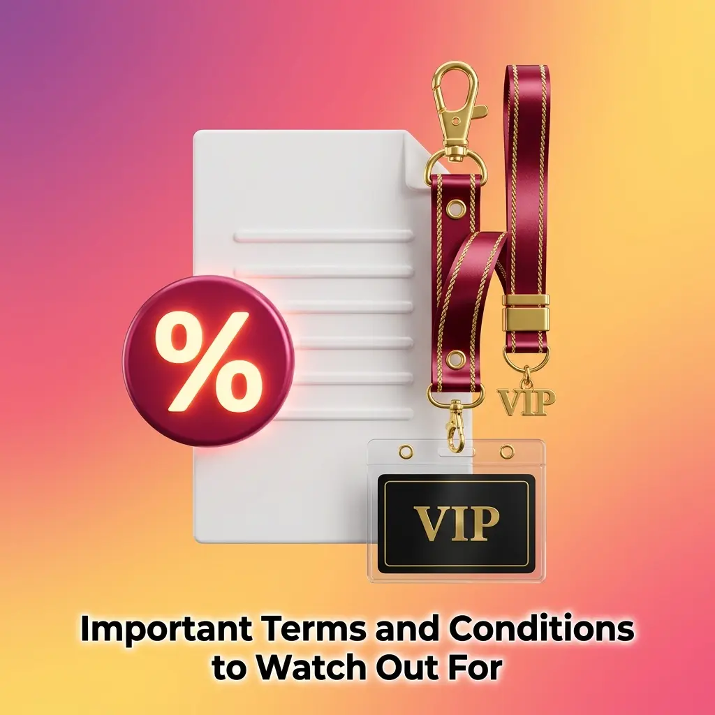 Loyalty program terms showing wagering requirements, minimum odds thresholds, and points expiration conditions to watch