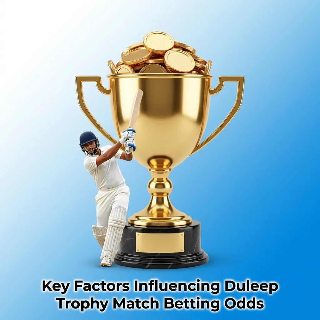 Duleep Trophy betting odds influenced by squad selection, pitch conditions, player form, and zonal team depth analysis