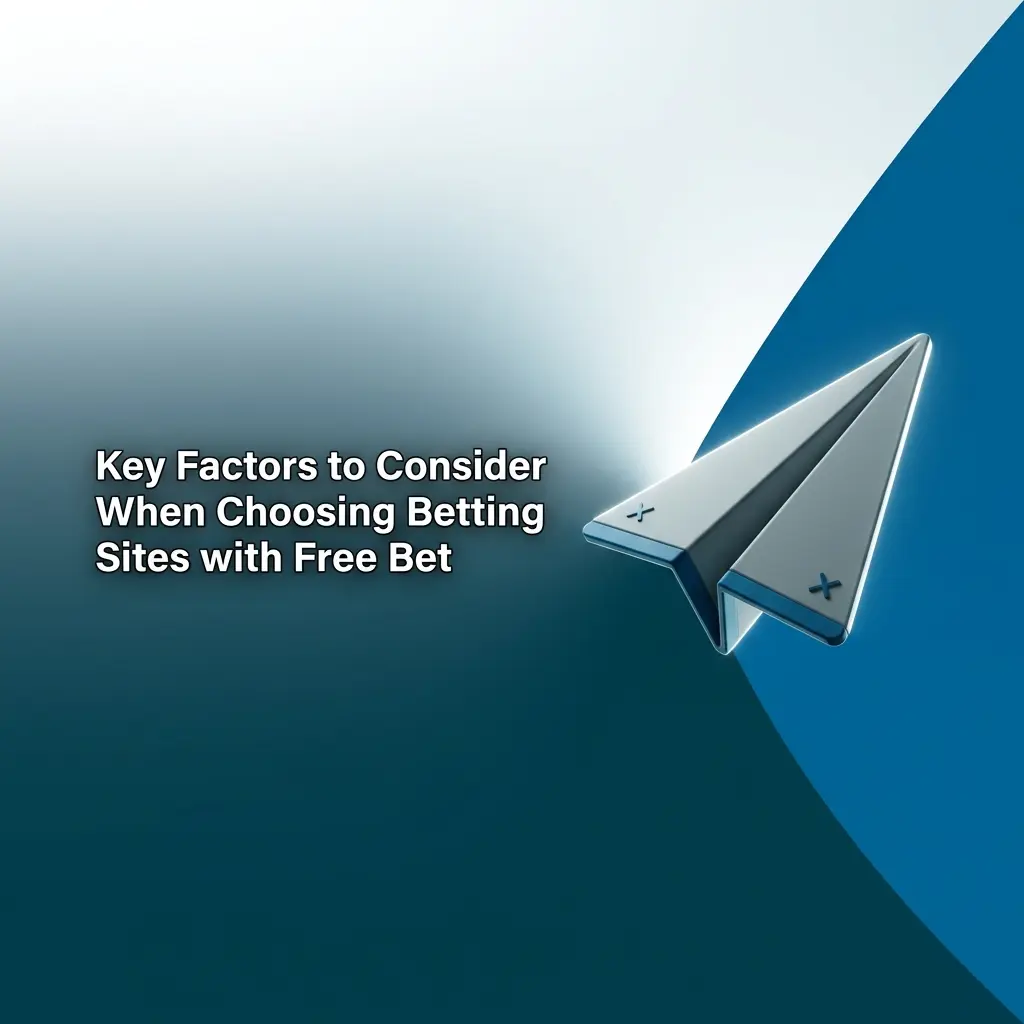 Key factors for choosing betting sites with free bets including odds, wagering requirements, and licensing criteria