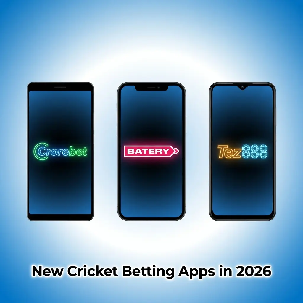 New cricket betting apps for IPL 2026 on iOS including Crorebet, Batery, and Tez888 with UPI payments in India