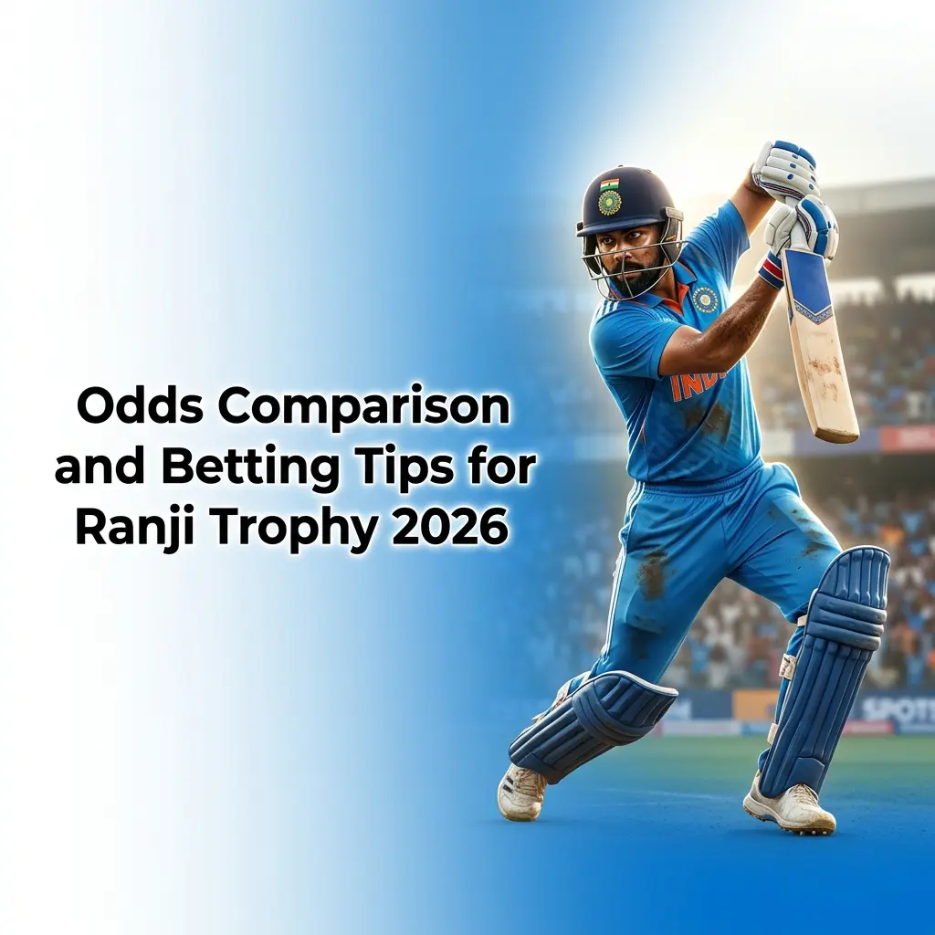Ranji Trophy 2026 odds comparison and betting tips across top sportsbooks like Dafabet, MegaPari, and Parimatch