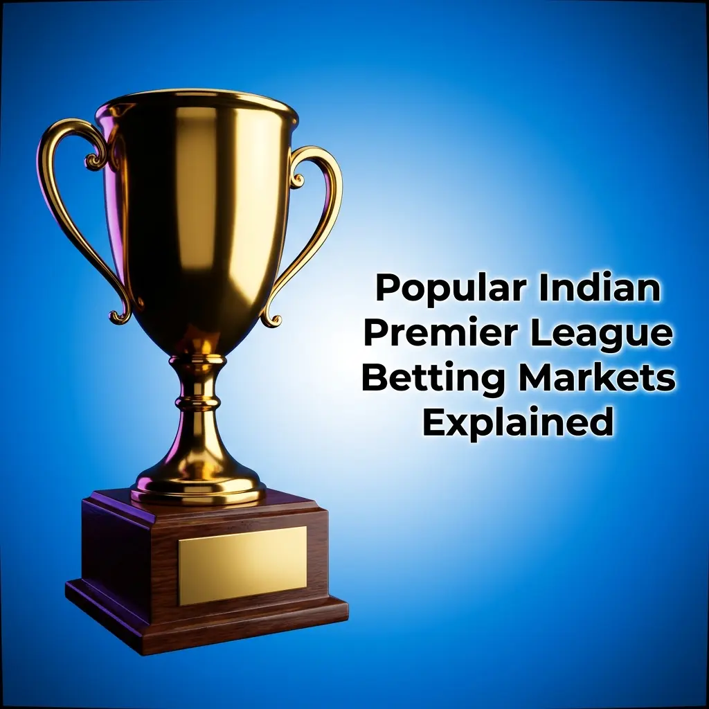 Popular IPL betting markets including match winner, top batsman, over/under runs, player props, and dismissal options explained
