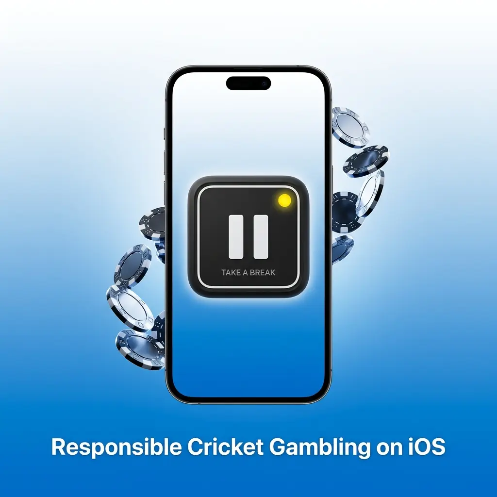 Responsible cricket gambling on iOS with deposit limits, Screen Time tools, and support resources for safe betting.