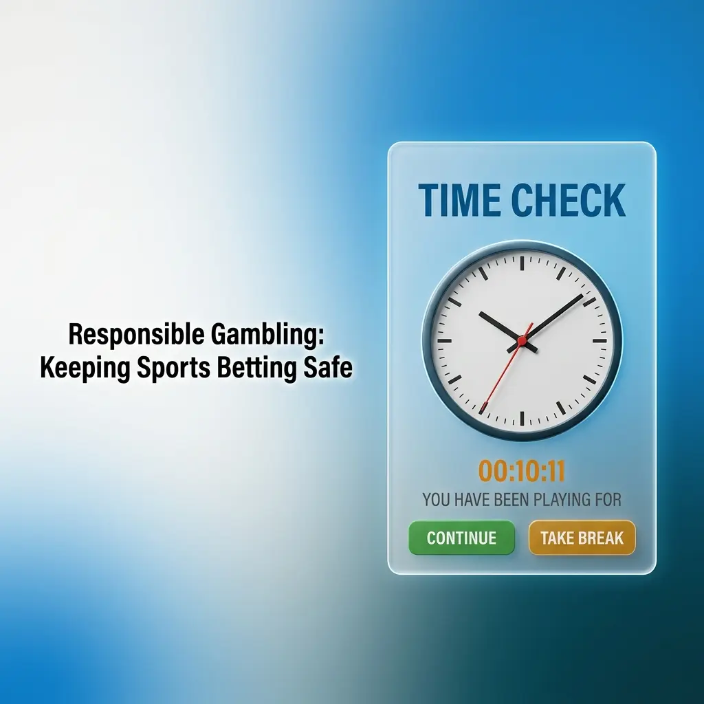 Responsible gambling tools for safe sports betting including deposit limits, self-exclusion, and helpline resources