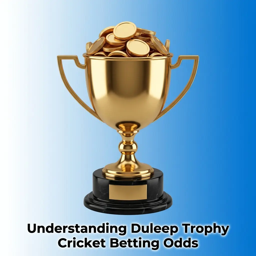 Cricket betting odds chart for Duleep Trophy showing implied probability and value betting opportunities for tournament matches