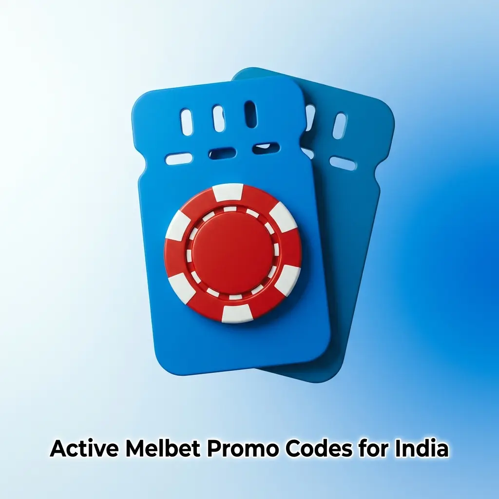 Melbet promo codes MBINDIAMAX and MELBETIND for Indian players shown in a comparison table with bonus details