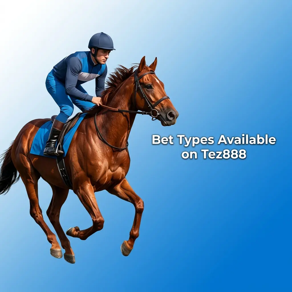 Tez888 bet types including single bets, accumulator parlays, and system bets for IPL and kabaddi markets