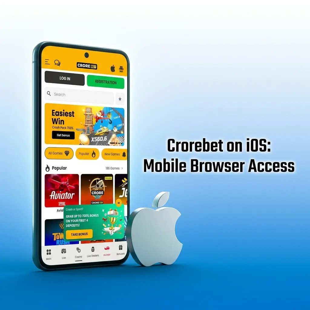 Crorebet mobile browser on iOS Safari with Add to Home Screen shortcut setup for iPhone and iPad users