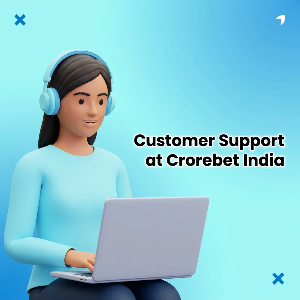 Crorebet India 24/7 customer support channels including live chat, email, and help centre for Indian users