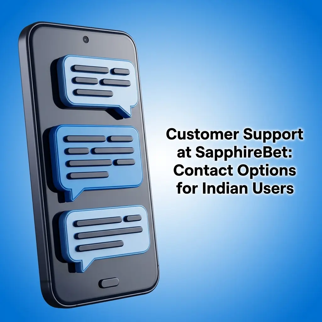SapphireBet customer support options including live chat, email, Telegram, and FAQ for Indian users available 24/7