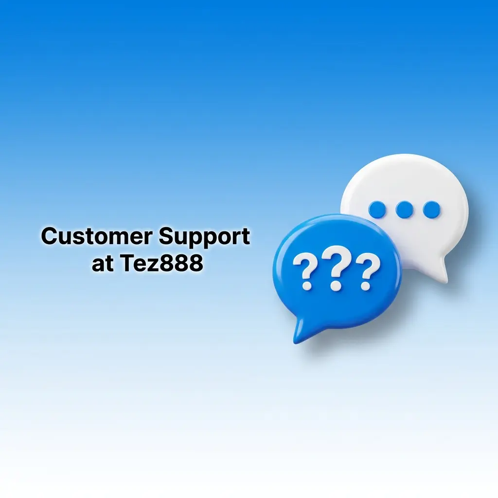 Tez888 customer support options including live chat, email, and Telegram available 24/7 for Indian users