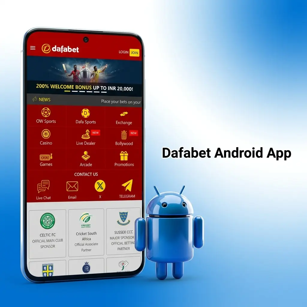 Dafabet Android app APK download showing minimum requirements and compatible devices like Samsung Galaxy and Xiaomi