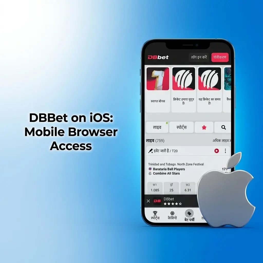DBBet mobile browser access on iOS Safari for iPhone and iPad running iOS 13 or later