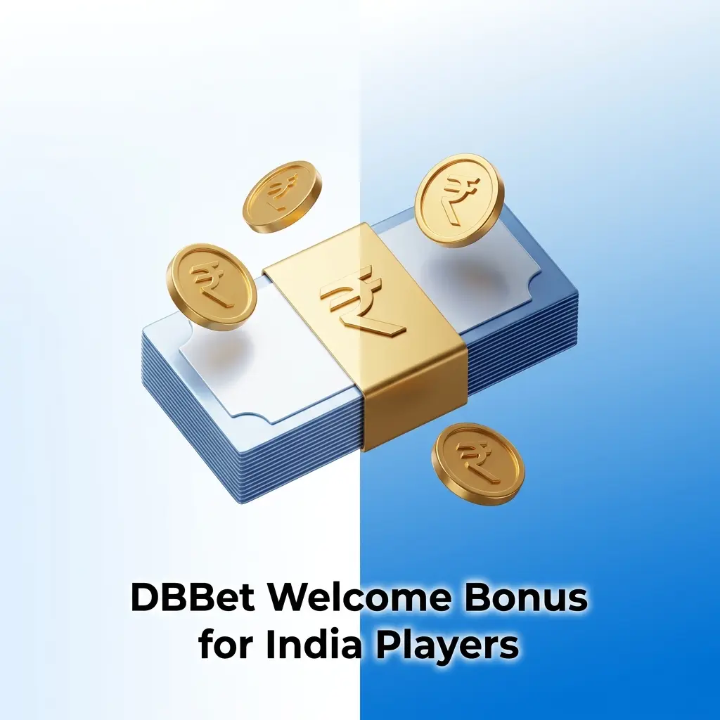 DBBet 100% welcome bonus up to ₹10,948.79 for India players on first deposit with 5x wagering requirement