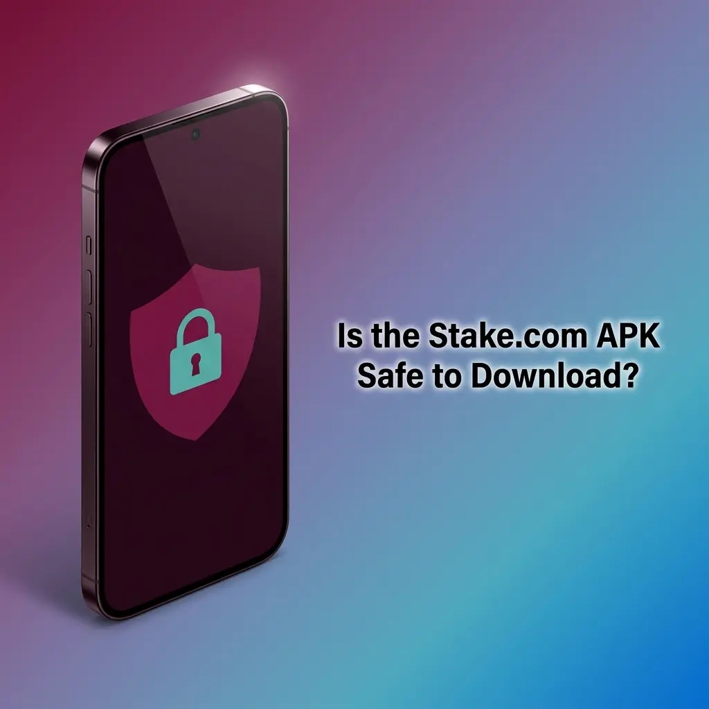 Stake.com APK safe download guide showing app security features and Curaçao gaming licence verification