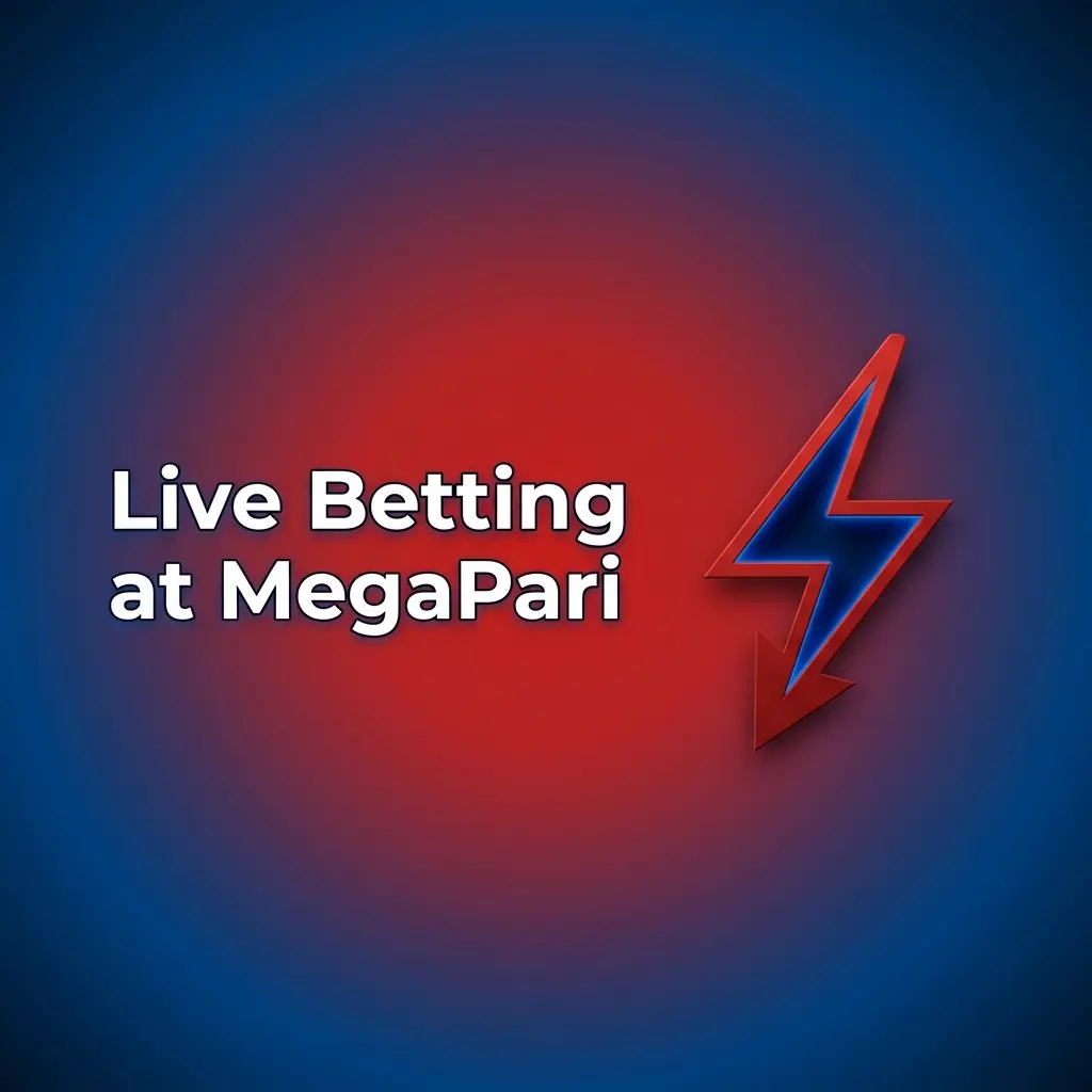 MegaPari live betting interface showing in-play cricket and football markets with real-time odds for Indian players