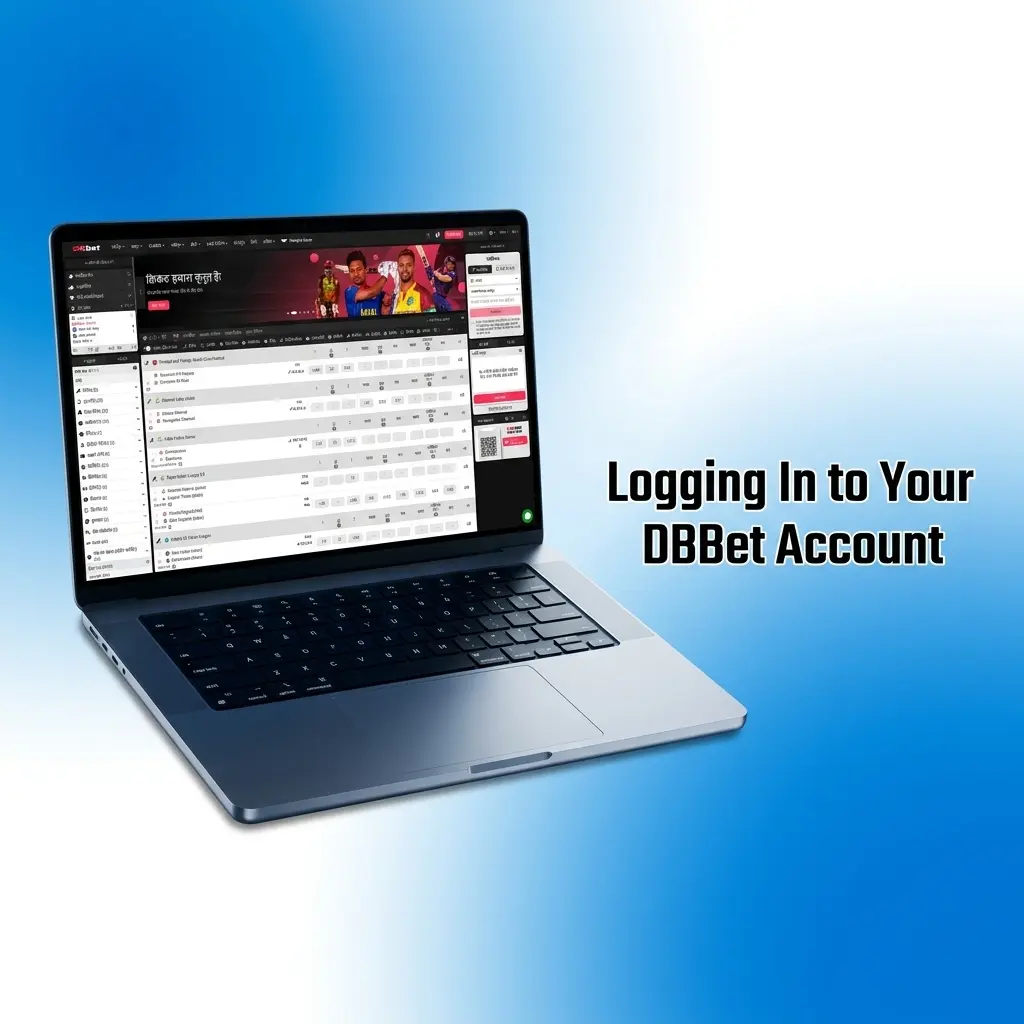 DBBet login page on desktop showing email and password fields with SSL encryption and 2FA security options