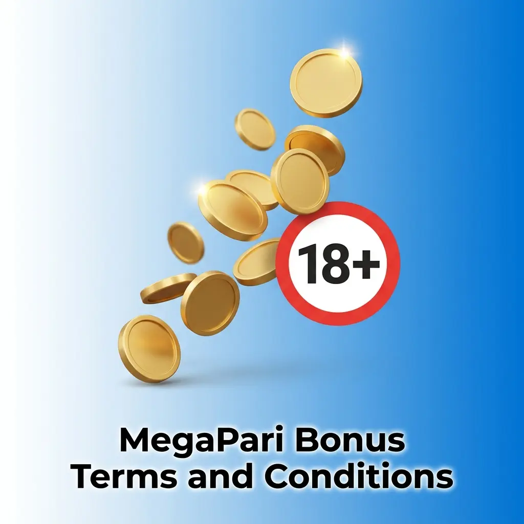 MegaPari bonus terms and conditions outlining wagering rules, deposit limits, and accumulator bet requirements for Indian players
