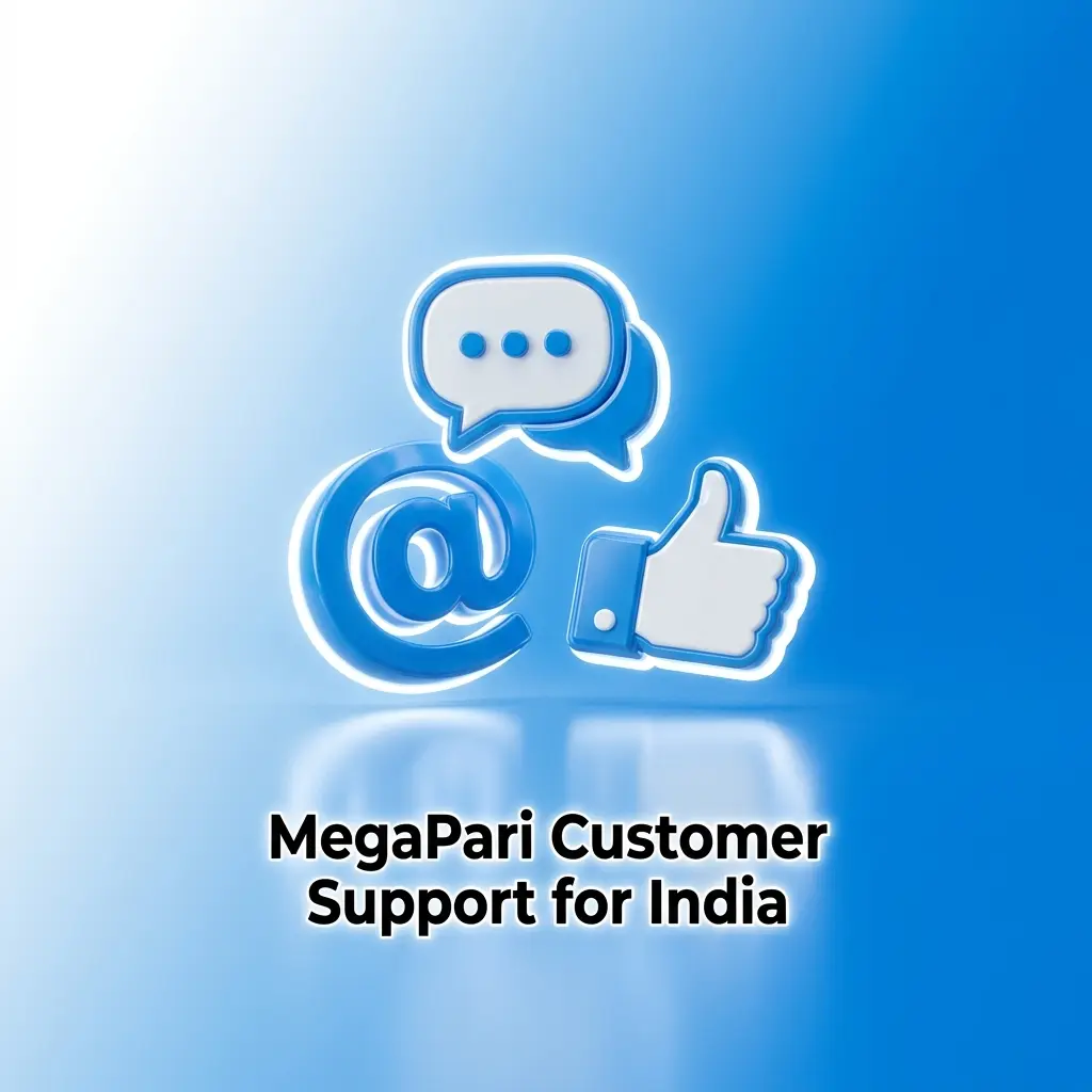 MegaPari 24/7 customer support options for India including live chat, email, and Telegram in Hindi and English