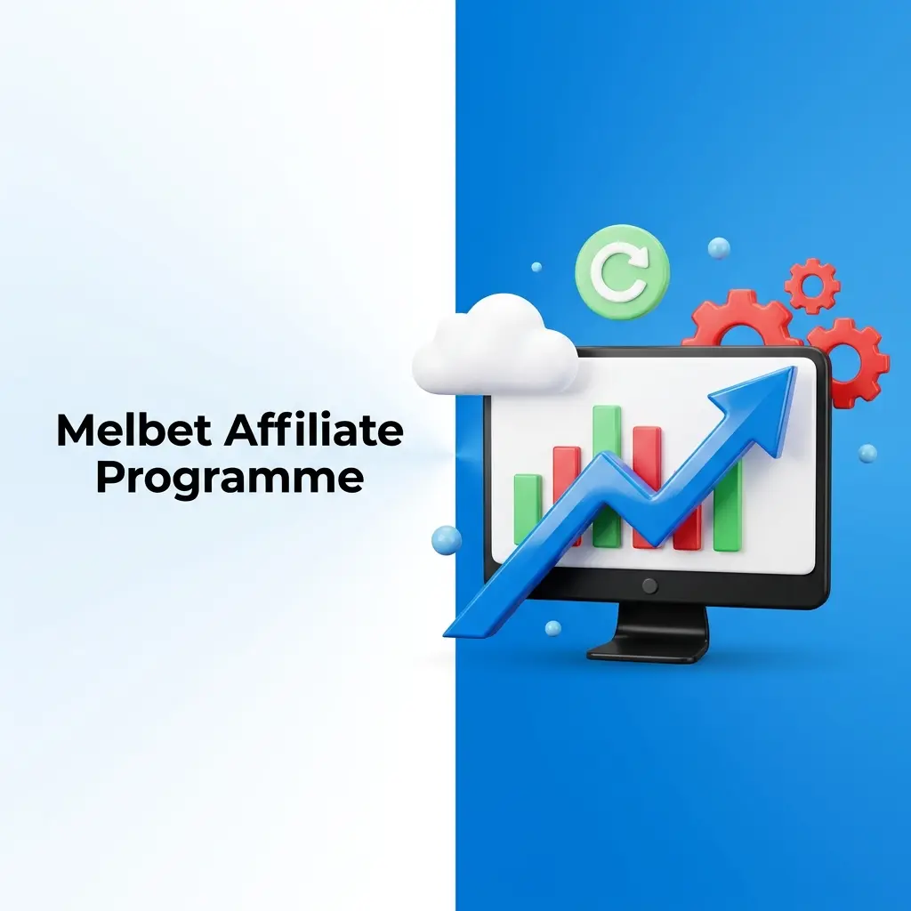 Melbet affiliate programme dashboard showing revenue share commissions, CPA models, and payout options for MelbetAffiliates partners