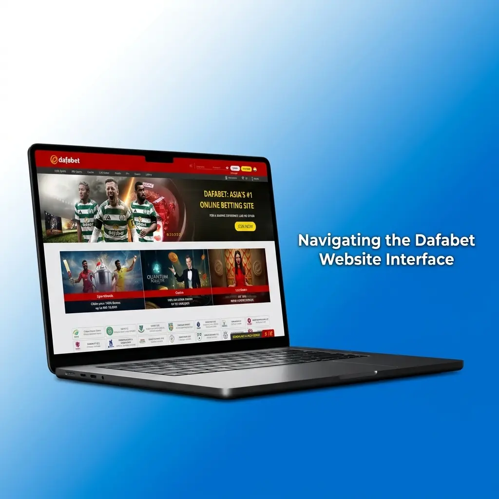 Dafabet website interface showing top navigation bar with Sports, Live Betting, Live Casino and Promotions tabs