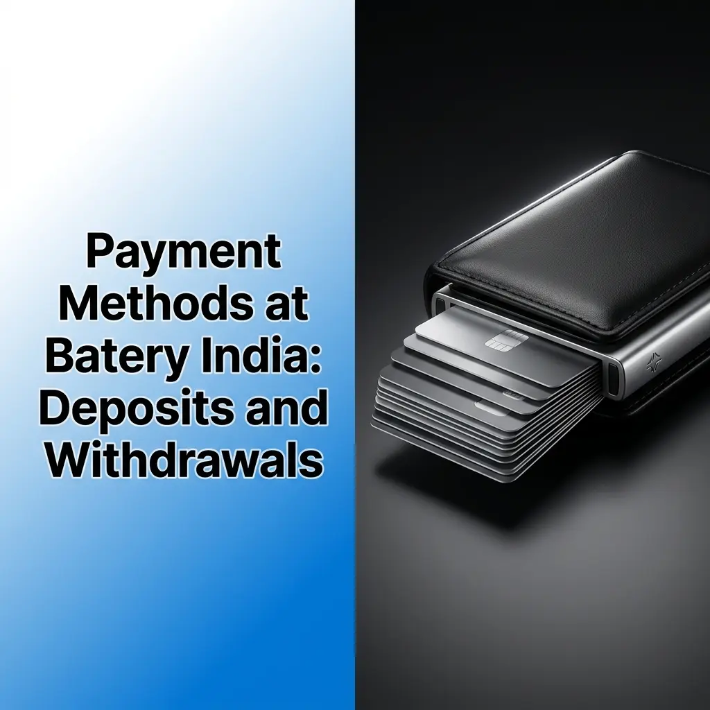 Batery India payment methods showing UPI, PhonePe, Paytm, AstroPay, Binance Pay and crypto deposit options