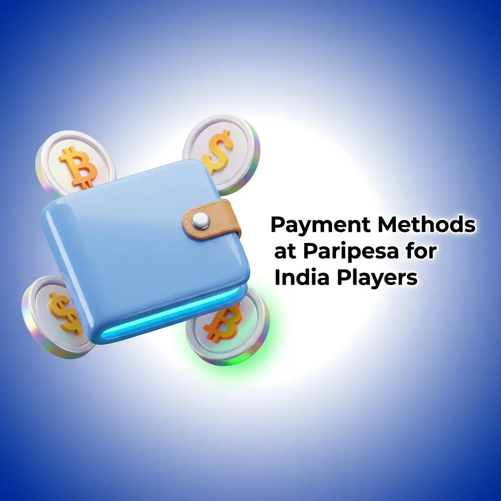 Paripesa payment methods for India players including UPI, PhonePe, Google Pay, and e-wallets with INR support