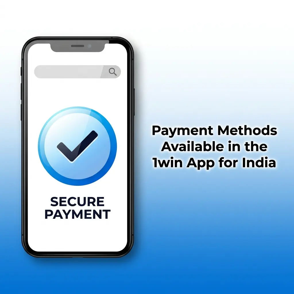 1win app India payment methods table showing UPI, PhonePe, Paytm, Net Banking, and crypto options in INR