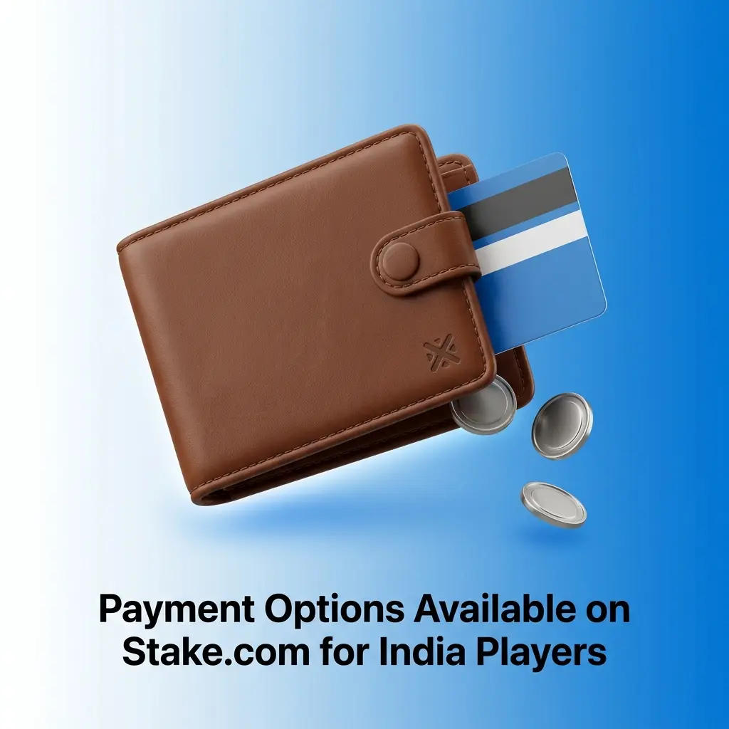 Stake.com cryptocurrency payment options for India players including BTC, ETH, USDT, TRX, SOL and more