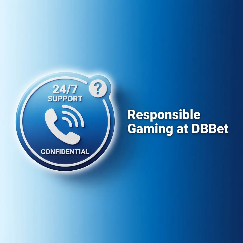 DBBet responsible gaming dashboard showing deposit limits, self-exclusion, and session controls for Indian users