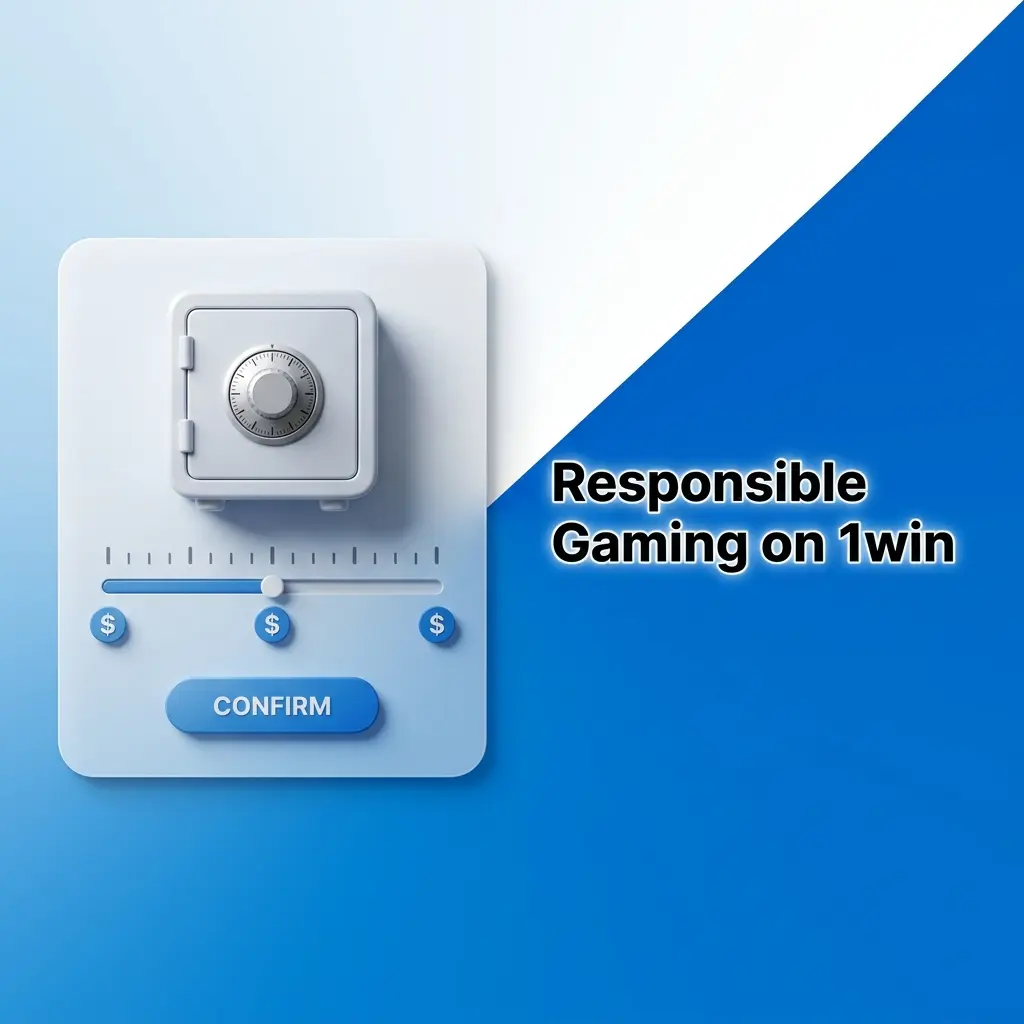 1win account dashboard showing responsible gaming tools: deposit limits, self-exclusion, loss limits and betting history log.
