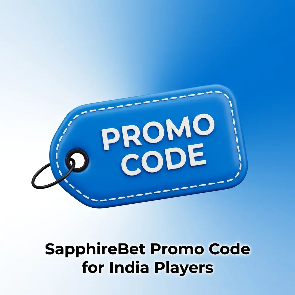 SapphireBet promo code SAPPHIRE100 for India players offering 100% welcome bonus up to ₹10,948.79 on first deposit