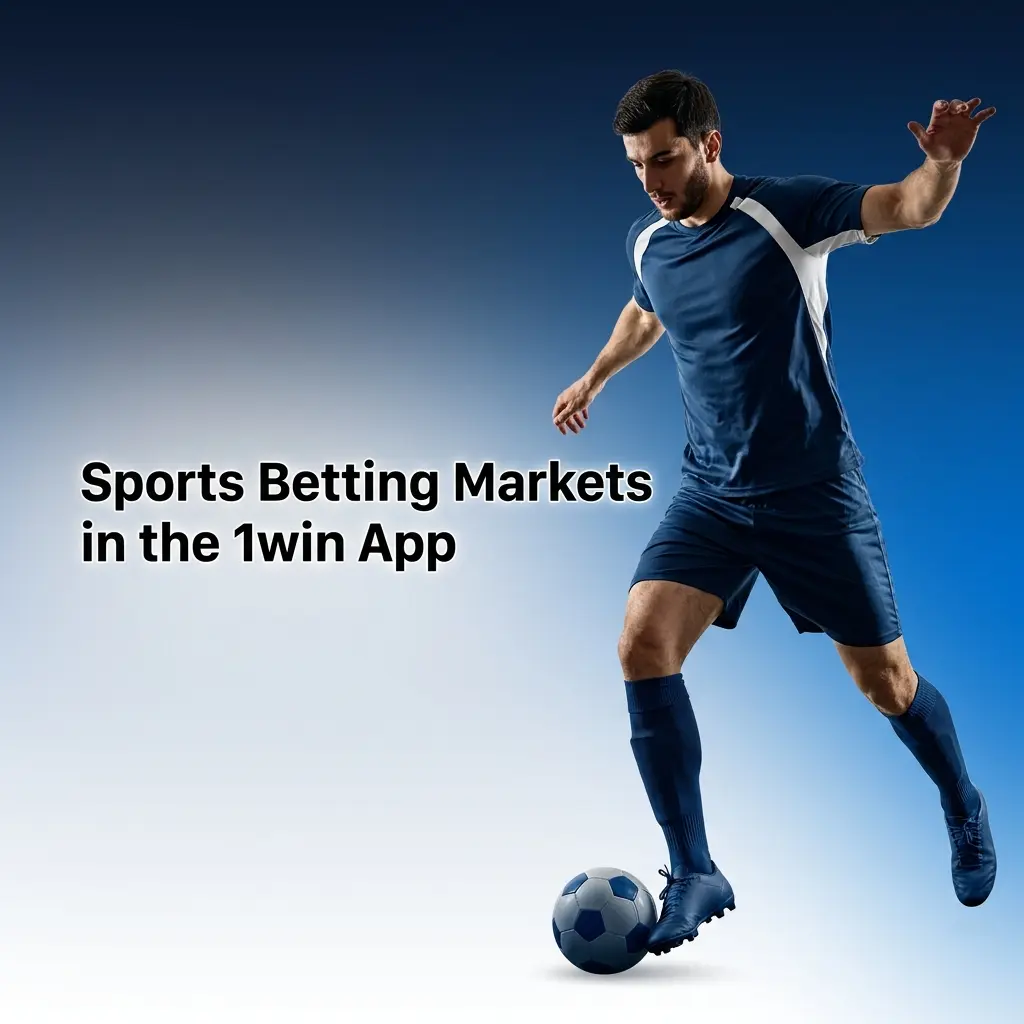1win app sports betting markets showing cricket, football, kabaddi and esports options with live odds across 40+ disciplines