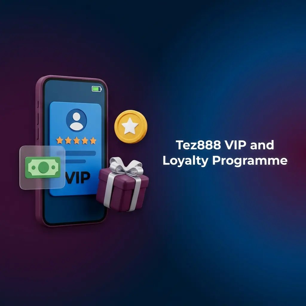 Tez888 VIP loyalty programme tiers showing rewards and benefits for Indian bettors on cricket and IPL markets