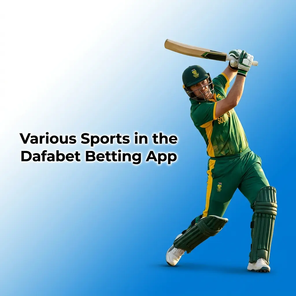 Dafabet betting app sports menu showing cricket, football, tennis, kabaddi and other disciplines available for Indian users