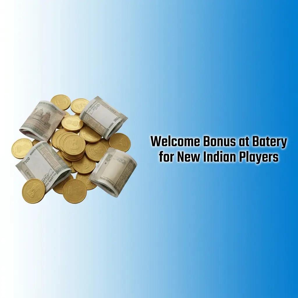 Batery welcome bonus for new Indian players offering 500% up to ₹1,50,000 and 430 free spins