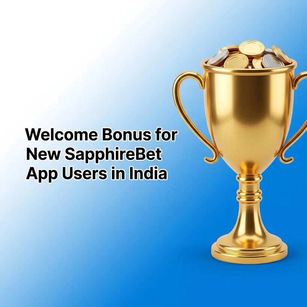 SapphireBet app welcome bonus for new Indian users offering 100% first-deposit match up to INR 10,948